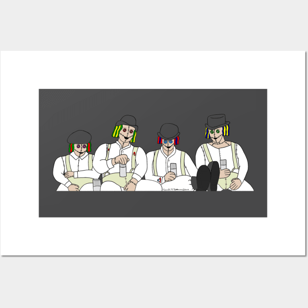 4 Ragdoll Droogs Wall Art by Sashibala